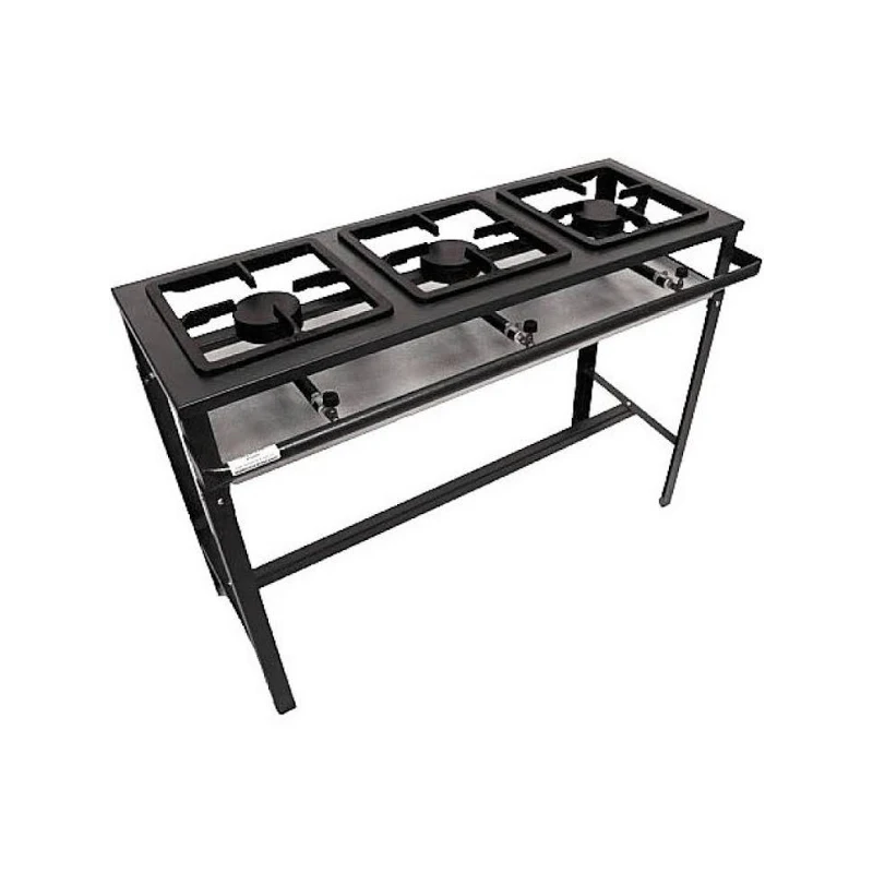 FOGAO INDUSTRIAL 03 BOCAS - LINHA ECONOMICA - ALTA PRESSAO